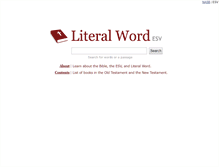 Tablet Screenshot of esv.literalword.com